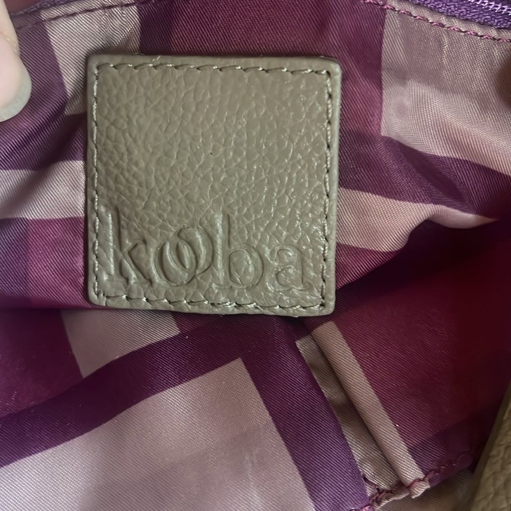 Kooba Taupe Leather Shoulder Bag - Picture 6 of 7